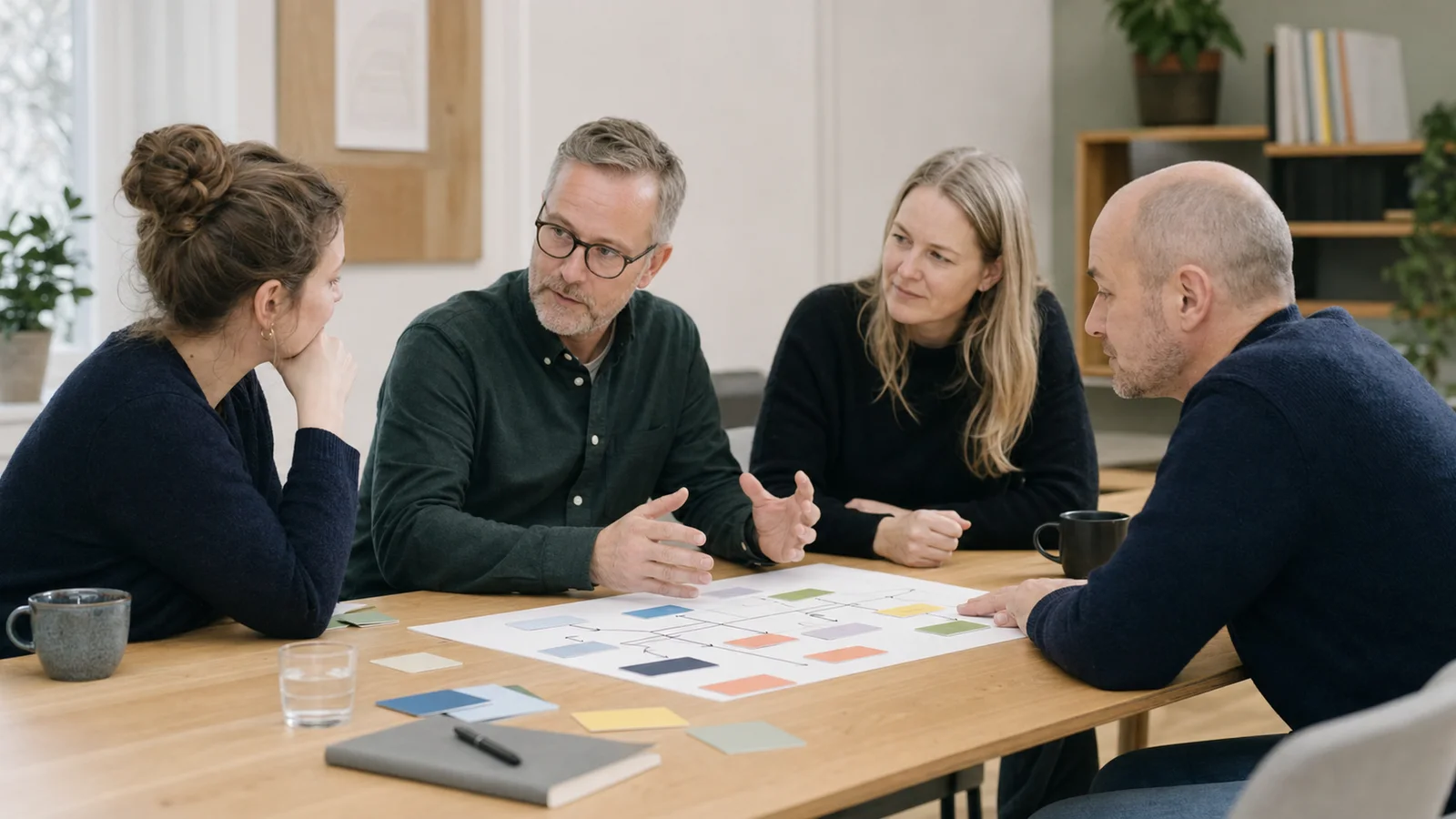 Tværfagligt team kortlægger kritiske processer og afhængigheder
